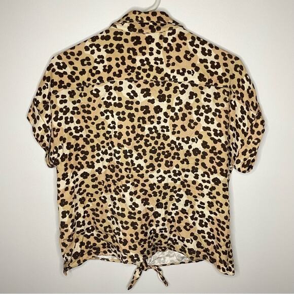 Anthropologie Cloth & Stone Tie Front Top Size S - Picture 5 of 5